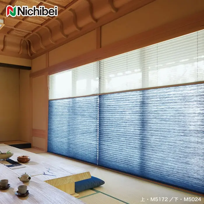 プリーツスクリーン 制電 ニチベイ もなみ ツインスタイル きさら【掲載品番】PS-NB-23-MT01