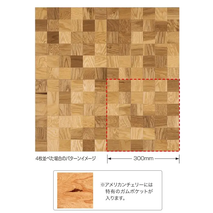 4枚並べた場合のパターンイメージ