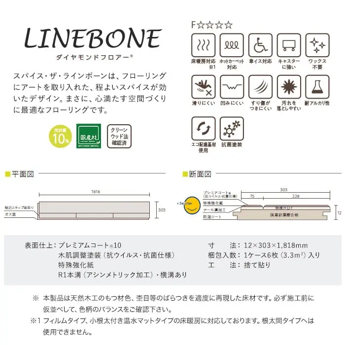 まさに、心満たす空間づくりに最適なフローリングです。