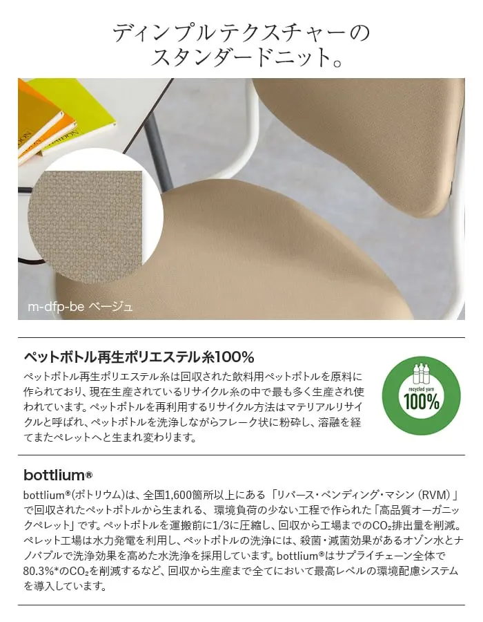 ディンプルテクスチャーのスタンダードニット。