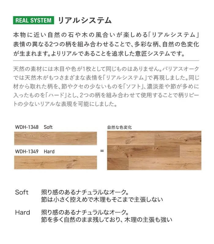 よりリアルであることを追求した意匠システムです。