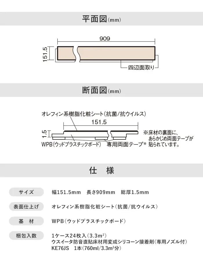 平面図(mm)