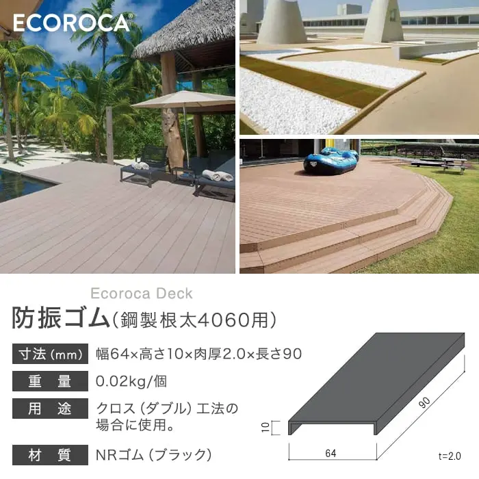 防振ゴム (鋼製根太4060用)