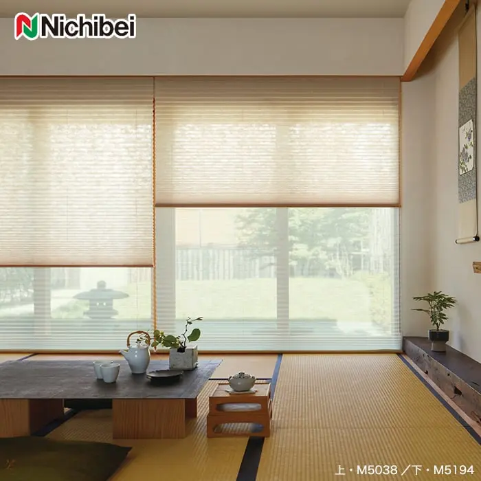 プリーツスクリーン 制電 ニチベイ もなみ シングルスタイル みなもII【掲載品番】PS-NB-23-MS37