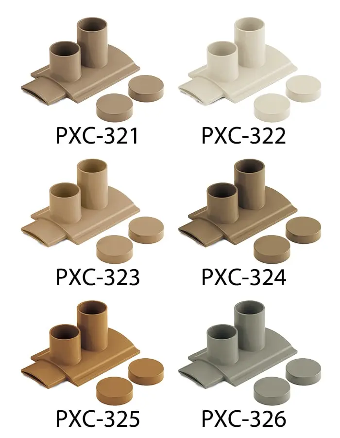サンゲツ ノンスキッド エアコン排水ホース受け 一般タイプ 2口 20個入り【掲載品番】PXC-321 / PXC-322 / PXC-323 / PXC-324 / PXC-325 / PXC-326 / PXC-327 / PXC-328 / PXC-329