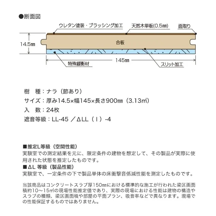 フローリング ボード BOARD ワイルド45 LW-1 防音 1坪【掲載品番】LW-1-