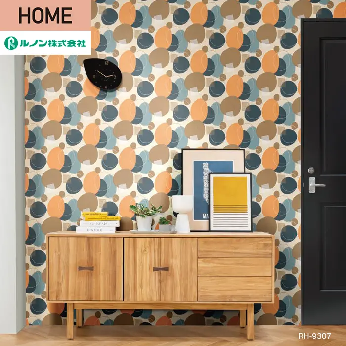 壁紙 のり無し ルノン HOME モダン 巾92cm RH-9307・RH-9308【掲載品番】RH-9307 / RH-9308
