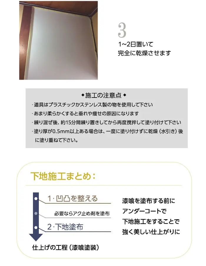 施工の注意点