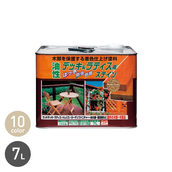 ステイン 油性デッキ&ラティス用 7L【掲載品番】NP-OBDL-700-01 / NP-OBDL-700-02 / NP-OBDL-700-05 / NP-OBDL-700-03 / NP-OBDL-700-06