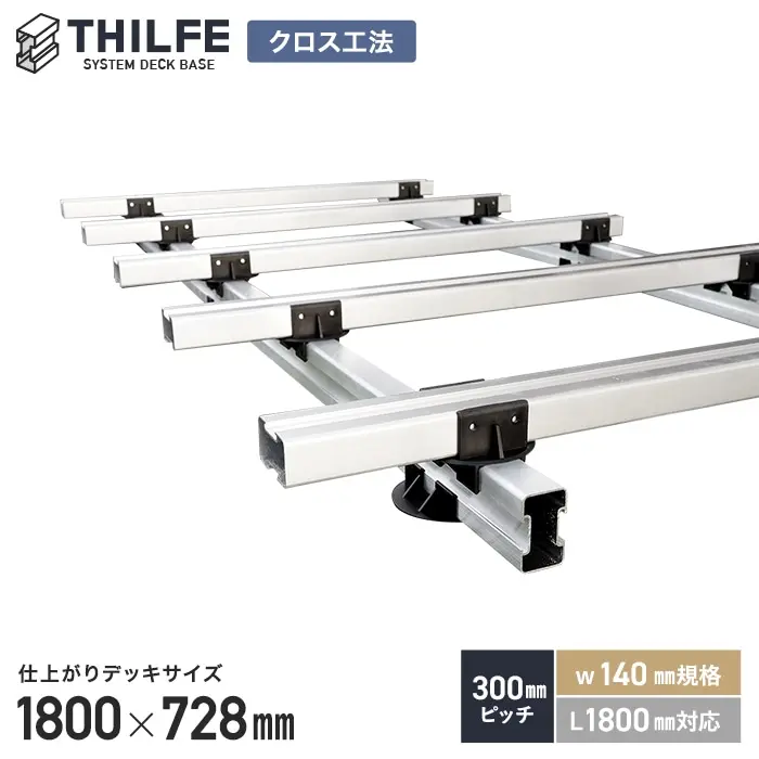仕上がりデッキサイズ