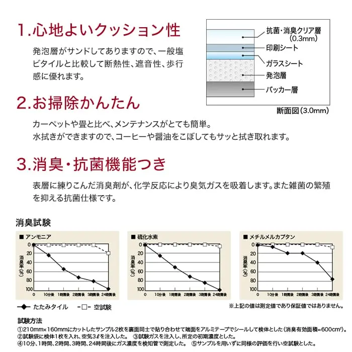 心地よいクッション性