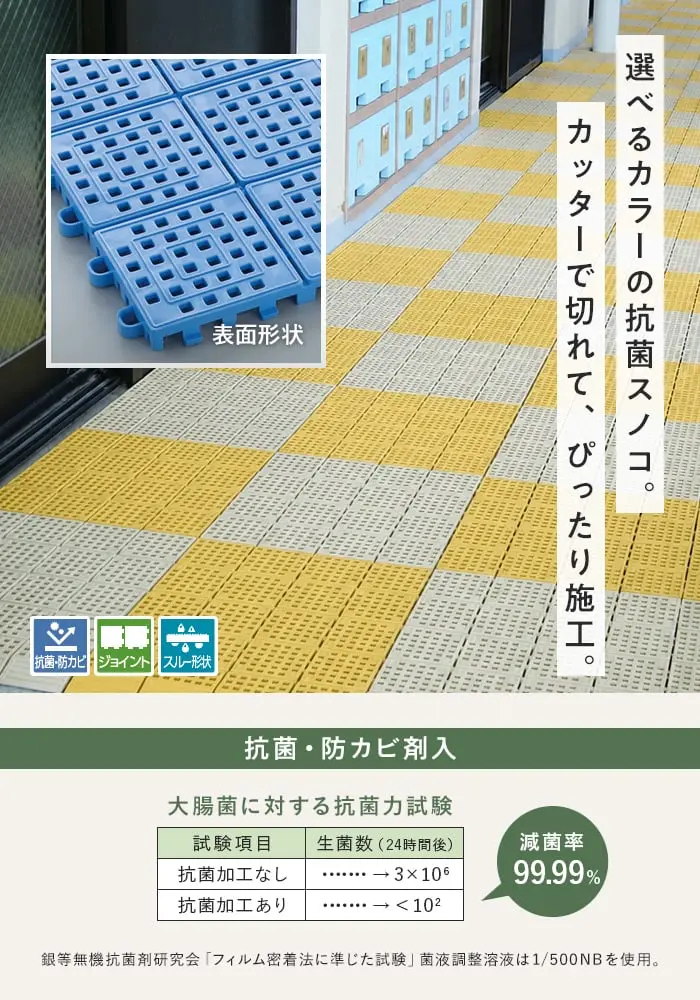 【法人・個人事業主様専用】テラモト タッチマットII 300×300 1枚【掲載品番】TM2-1-GN / TM2-1-BL / TM2-1-YL / TM2-1-GY / TM2-1-IV