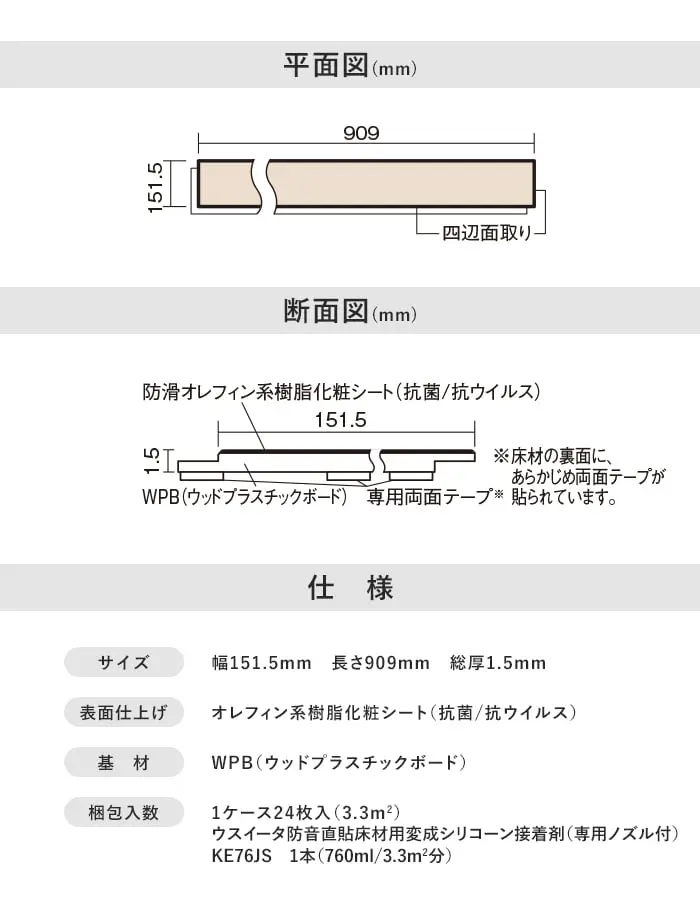 平面図(mm)