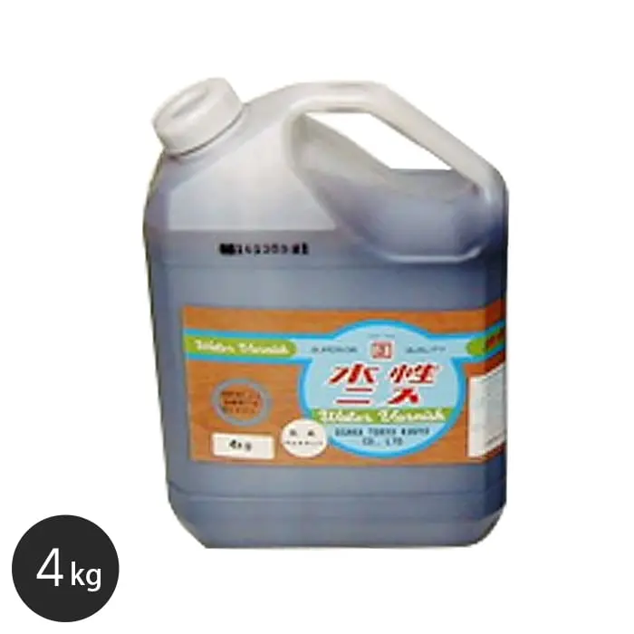 【大阪塗料】アクリル樹脂塗料 水性ニス(透明) 4kg【掲載品番】OK-SS-4