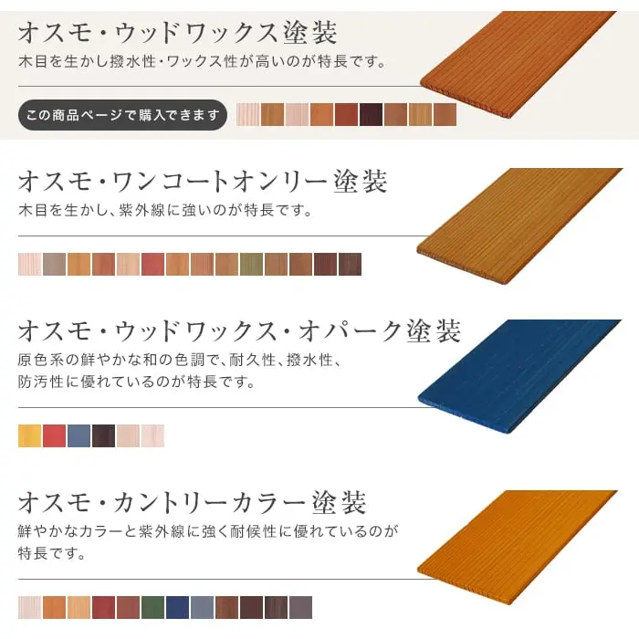 オスモ・ウッドワックス塗装
