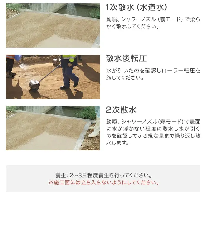 1次散水(水道水)