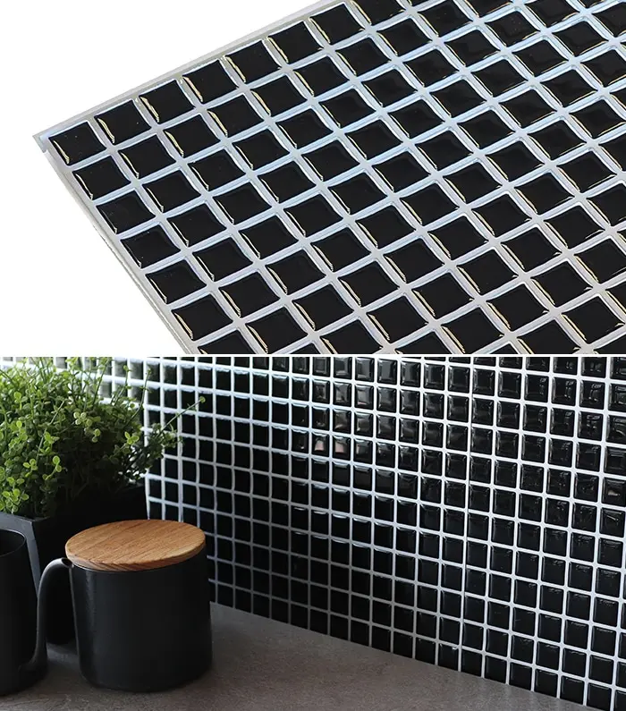タイルシール モザイクタイル ベーシック イージータイル 25.4cm×25.4cm 1枚入【掲載品番】MTS-25-A-706-1 / MTS-25-A-708-1