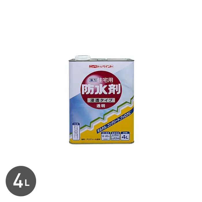 防水剤 住宅用 浸透タイプ 4L【掲載品番】NP-HWP-400-TRP