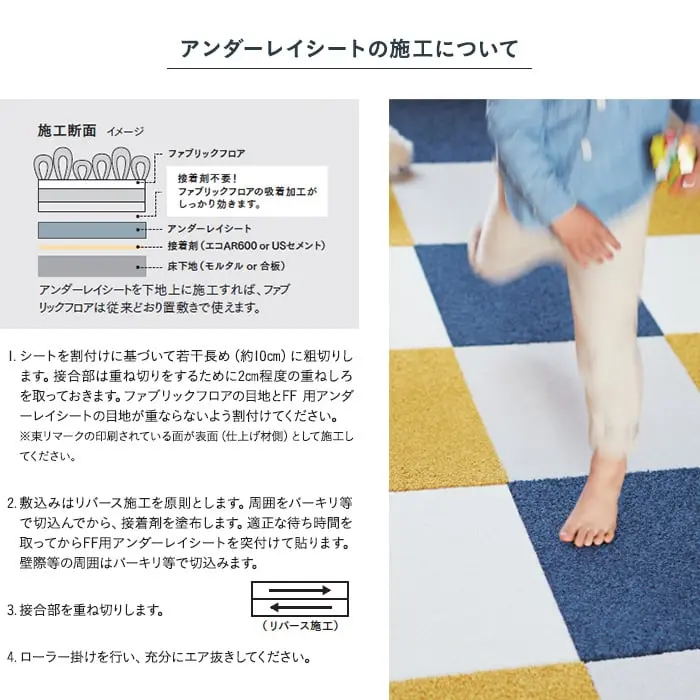 アンダーレイシートの施工について