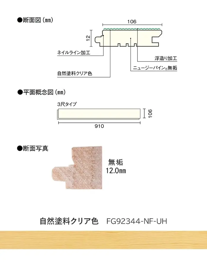 自然塗料クリア色