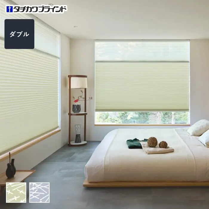 プリーツスクリーン タチカワブラインド ペルレ 松葉 ダブル【掲載品番】PS-TB-D2602