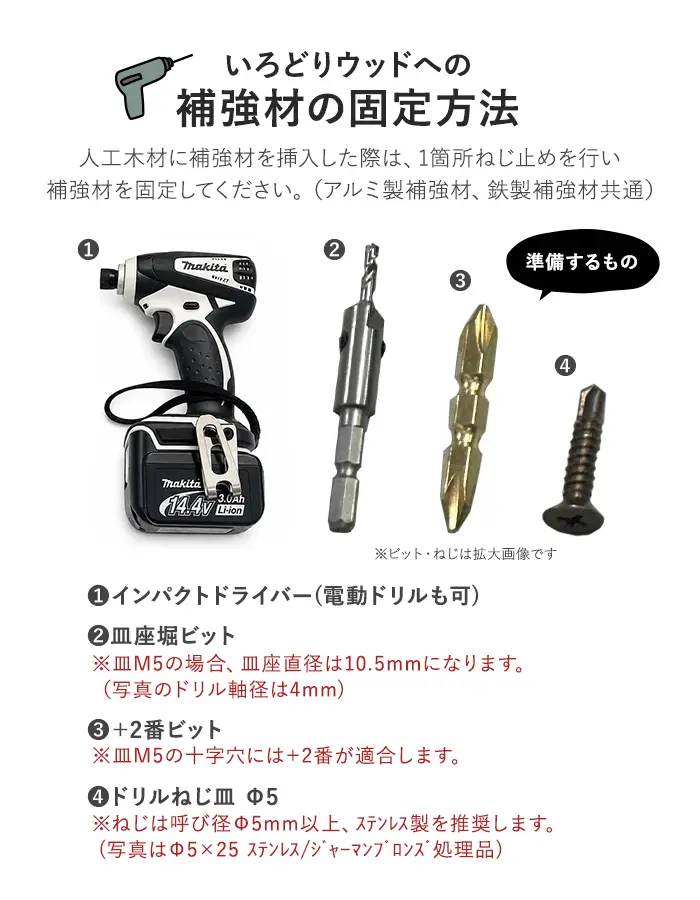 いろどりウッド 中空材専用 補強材(芯材) 30×30用【掲載品番】HOKYO-3030C