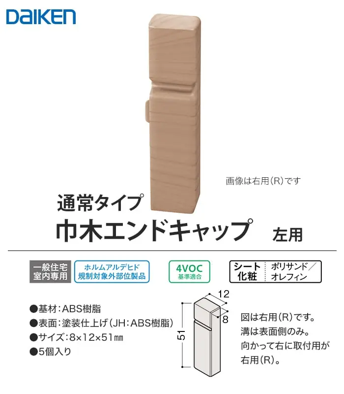 巾木エンドキャップ