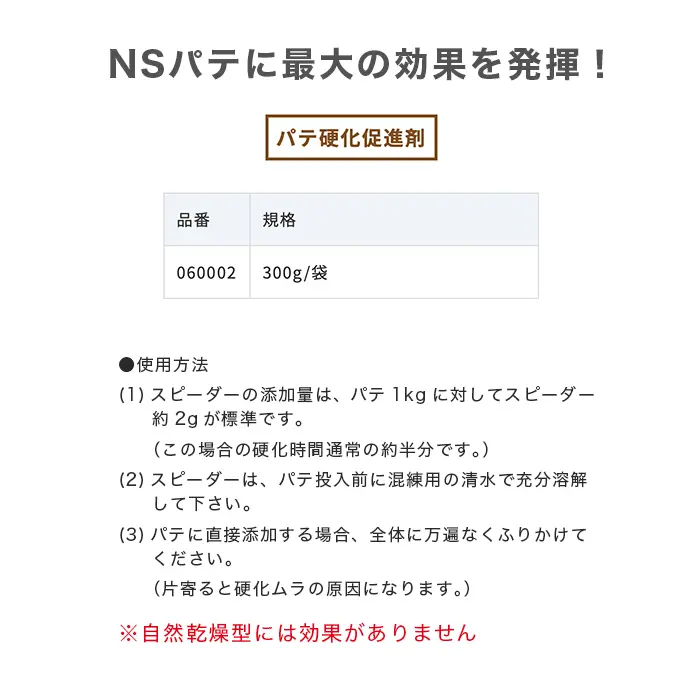 NSパテに最大の効果を発揮!