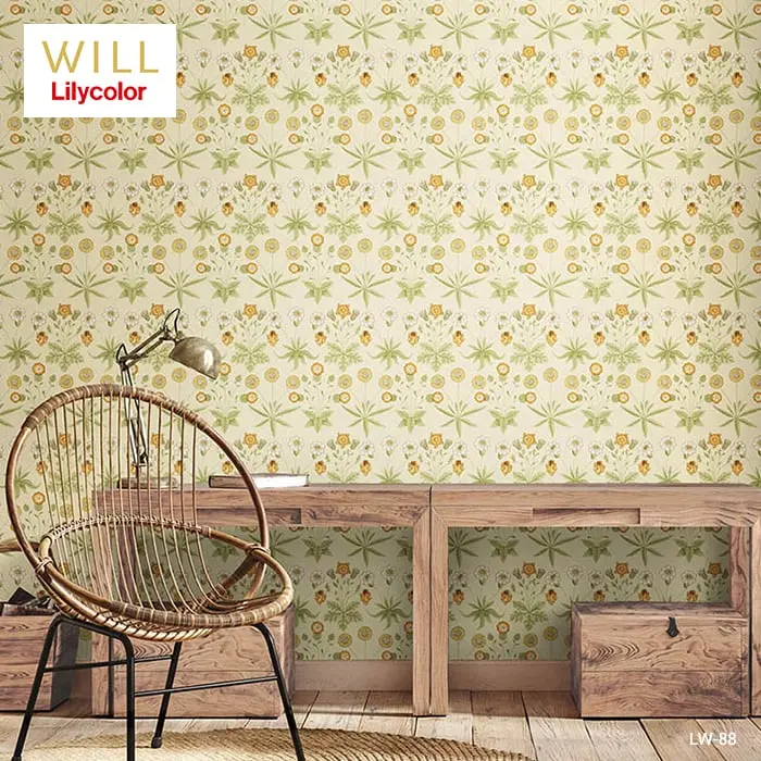 壁紙 のり無し リリカラ WILL V&A Daisy 巾92cm LW-87・LW-88【掲載品番】LW-87 / LW-88
