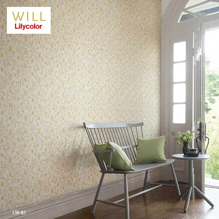 壁紙 のり付き リリカラ WILL V&A Scroll 巾92.5cm LW-81【掲載品番】LW-81
