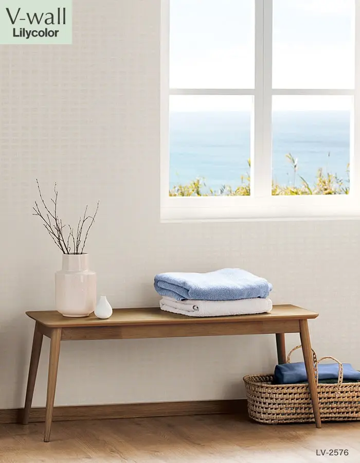 壁紙 のり無し リリカラ V-wall 消臭+汚れ防止 巾92.5cm LV-2576【掲載品番】LV-2576