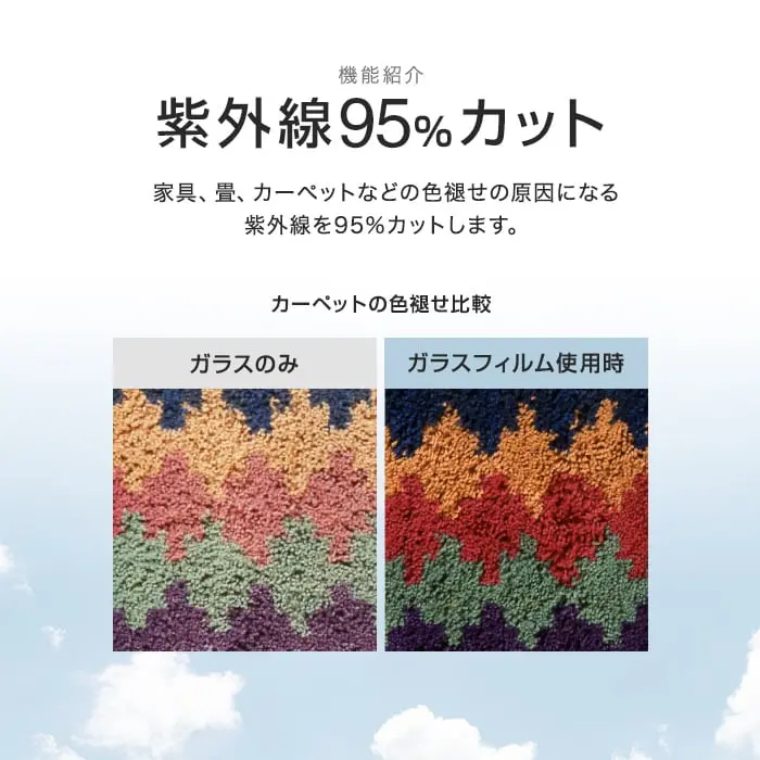 紫外線95%カット