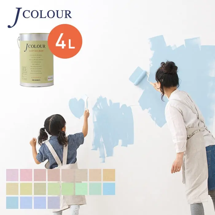 水性塗料  J COLOUR（Jカラー） Muted Series-LIGHT- 4L【掲載品番】ML-1A400 / ML-2A400 / ML-3A400 / ML-4A400 / ML-5A400 / ML-1B400 / ML-2B400 / ML-3B400 / ML-4B400 / ML-5B400 / ML-1C400 / ML-2C400 / ML-3C400 / ML-4C400 / ML-5C400 / ML-1D400 / ML-2D400 / ML-3D400 / ML-4D400 / ML-5D400