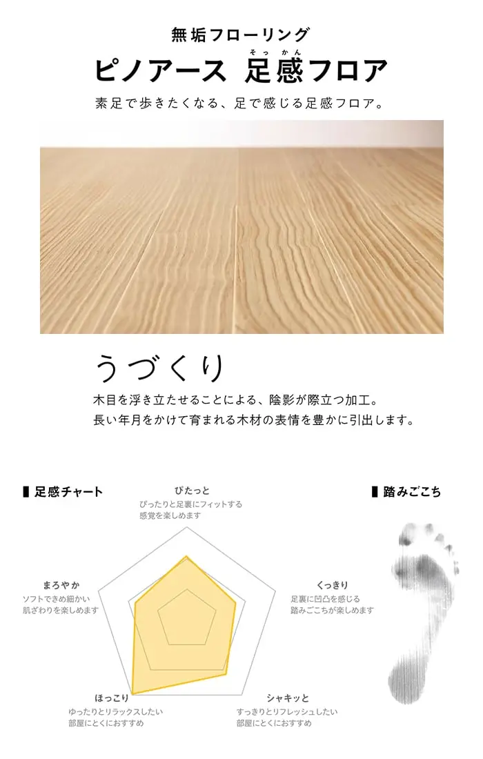 ピノアース 足感フロア