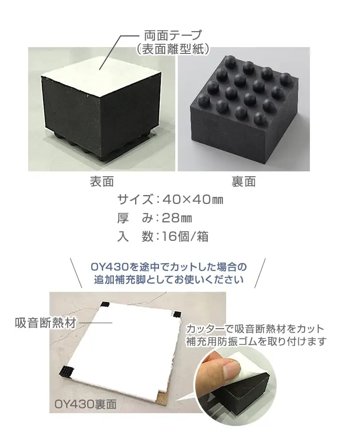 サイズ、厚み、入数