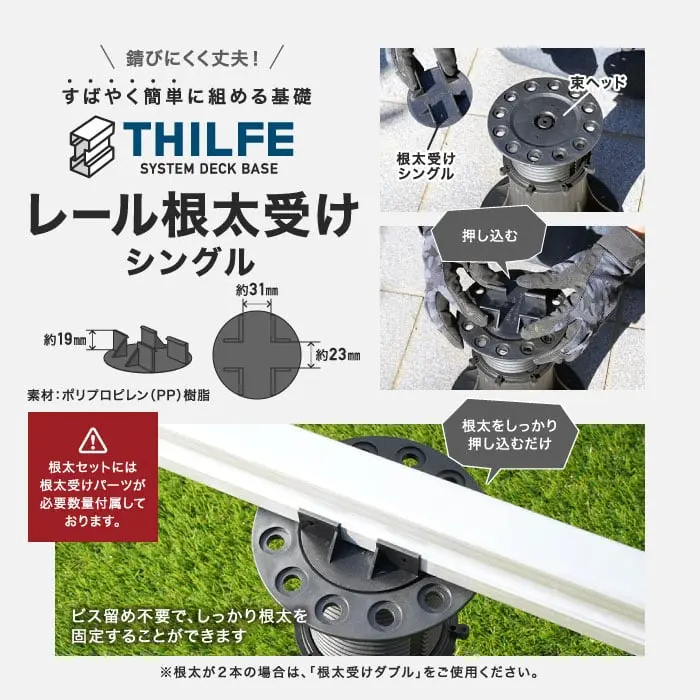 レール根太受け