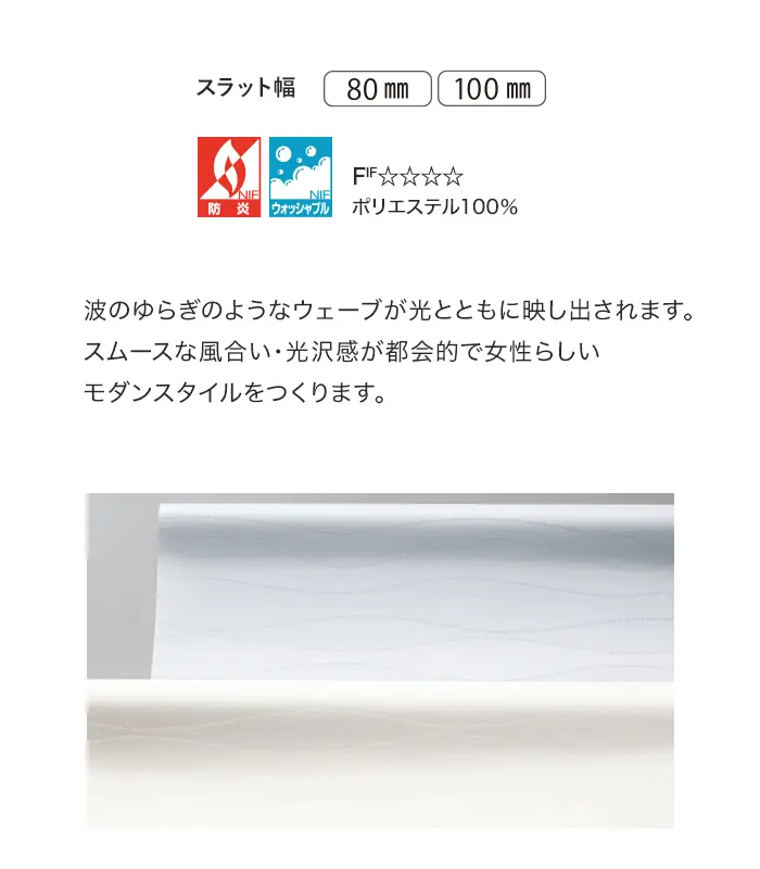 波のゆらぎのようなウェーブが光とともに映し出されます。
