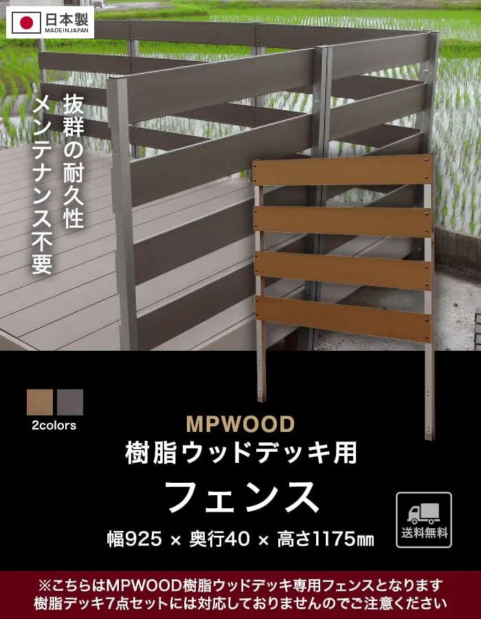 樹脂ウッドデッキ用