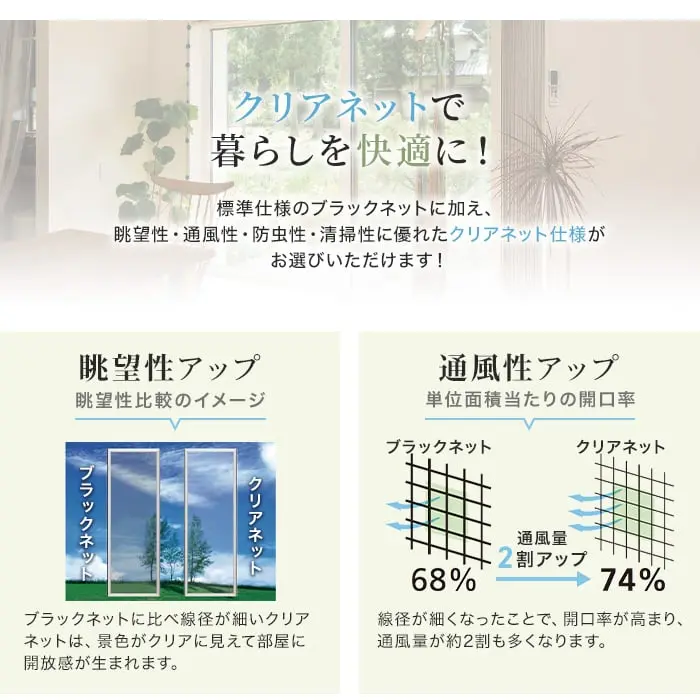 クリアネットで暮らしを快適に!