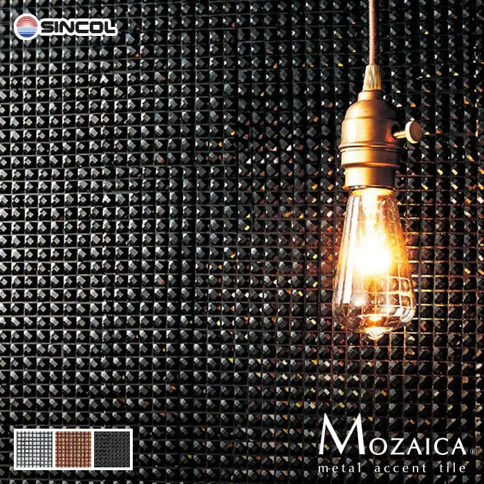 新感覚DIY!粘着シート付きアクセントタイル モザイカ クリスタル 295mm角 MO17546～【掲載品番】MO17546 / MO17547 / MO17548