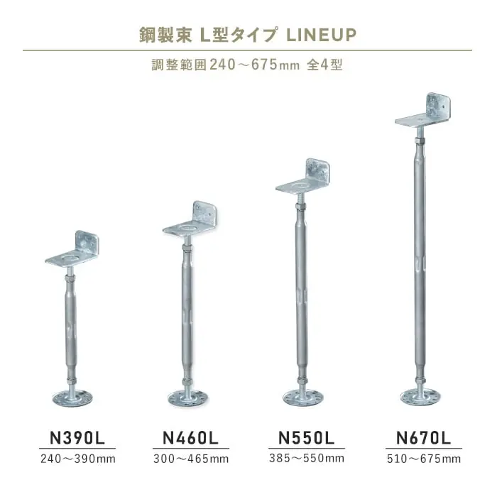 鋼製束L型タイプ LINEUP