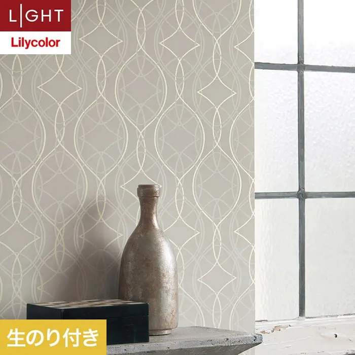 壁紙 のり付き リリカラ ライト パターン 巾92.5cm LL-6209【掲載品番】LL-6209
