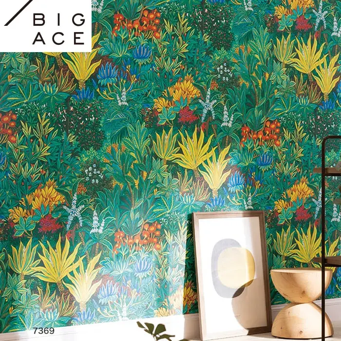 壁紙 のり無し シンコール BIGACE フラワー 巾92.5cm BA7369【掲載品番】BA7369