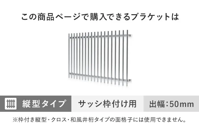 この商品ページで購入できるブラケット