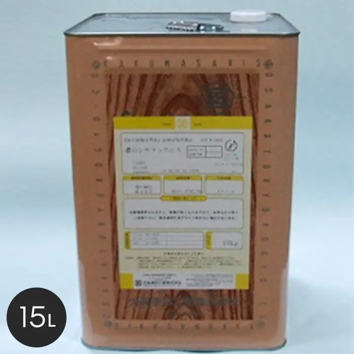 【大阪塗料】酒精ニス 濃口シケラックニス 15L 黄褐色透明【掲載品番】OK-KRS-15