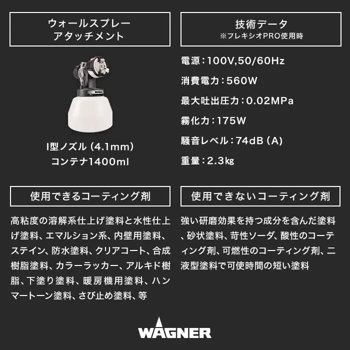 ウォールスプレーアタッチメント
