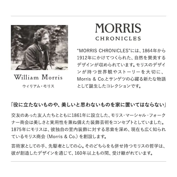 壁紙 のり無し サンゲツ FINE MORRIS CHRONICLES 巾92cm FES78040・FES78041【掲載品番】FES78040 / FES78041