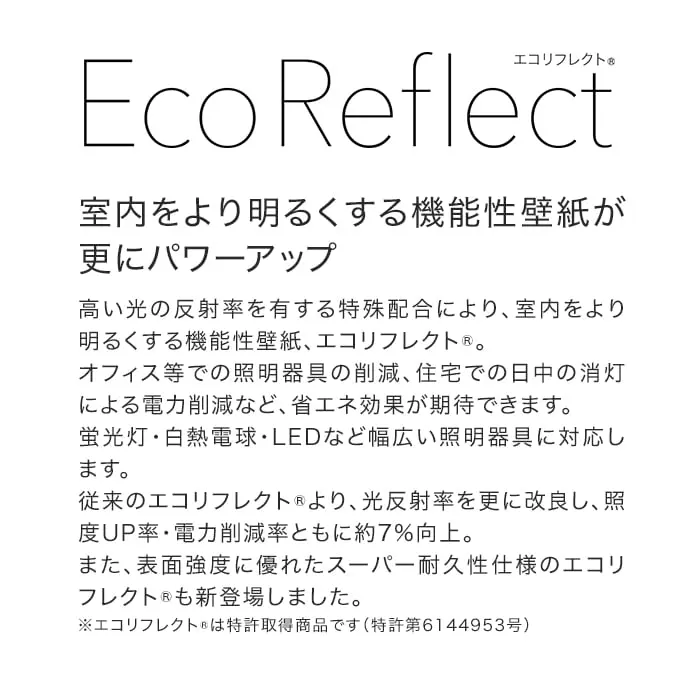 室内をより明るくする機能性壁紙が更にパワーアップ