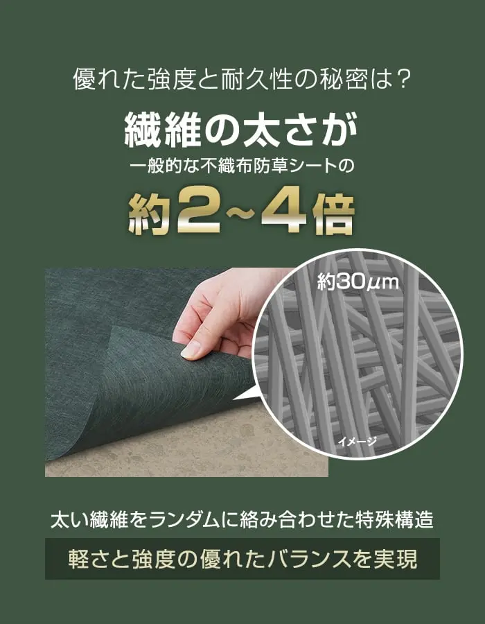 軽さと強度の優れたバランスを実現