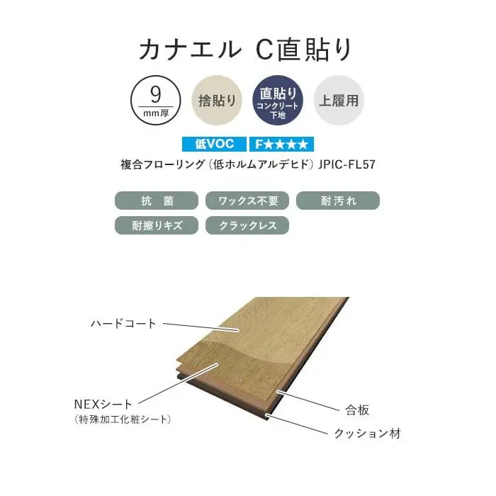 カナエル C直貼り